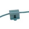 Novelty Lights SPT-2 Female Vampire Sockets, 25 Pack Green Polarized 10 Amp Snap-On Power Connectors for Christmas Lights and 18 AWG Parallel Lamp Cord view 4