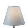 FenchelShades.com 8" Top Diameter x 15" Bottom Diameter 12" Slant Height Fabric Barrel Lampshade Spider Attachment (Designer Oatmeal) view 3