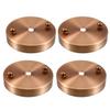 uxcell Retro Ceiling Light Plate Pointed Base Chassis Disc Pendant Accessories 100mmx20mm Copper Tone w Screw 4pcs view 1