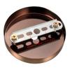 uxcell Retro Ceiling Light Plate Pointed Base Chassis Disc Pendant Accessories 100mmx20mm Copper Tone w Screw 4pcs view 2