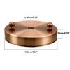 uxcell Retro Ceiling Light Plate Pointed Base Chassis Disc Pendant Accessories 100mmx20mm Copper Tone w Screw 4pcs view 3