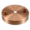 uxcell Retro Ceiling Light Plate Pointed Base Chassis Disc Pendant Accessories 100mmx20mm Copper Tone w Screw 4pcs view 4