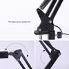 JIAN YA NA Metal LED Swing Arm Desk Lamp Dimmable Flexible Arm Lamp Clamp for Architect Engineer Reading Office Folding Table Light,Touch Control,Black view 4