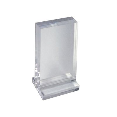 Azar Displays 104510 Deluxe Vertical Acrylic Block Stand, 5"" x 7"" Pack of 1