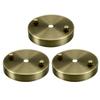 uxcell Retro Ceiling Light Plate Pointed Base Chassis Disc Pendant Accessories 100mmx20mm Bronze Tone w Screw 3pcs view 1