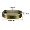 uxcell Retro Ceiling Light Plate Pointed Base Chassis Disc Pendant Accessories 100mmx20mm Bronze Tone w Screw 3pcs view 3