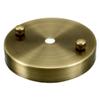 uxcell Retro Ceiling Light Plate Pointed Base Chassis Disc Pendant Accessories 100mmx20mm Bronze Tone w Screw 3pcs view 4