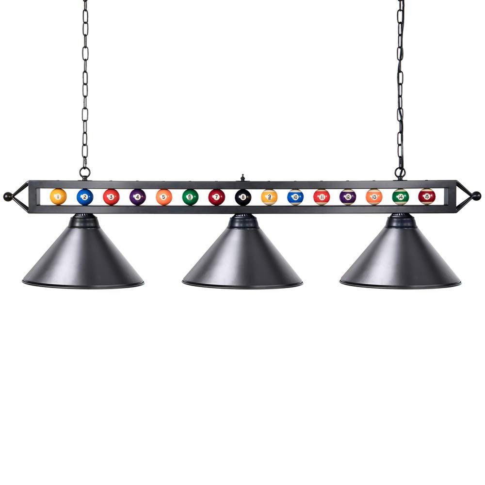 Wellmet 59 Inch Pool Table Light for Game Room with Billiards Decoration