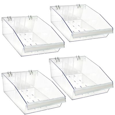 Azar Displays 556134 Divider Bin, 12"" x 14"" Pack of 4
