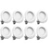 Bioluz LED 4 LED Retrofit Recessed Light 65W Equivalent (Using 10W) 700 Lumen, 90 CRI, Dimmable, UL-Listed CEC JA8 Title 24 Compliant (8-Pack, 3000K Soft White, Beveled Trim) view 1