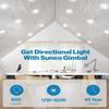 Sunco 6 Inch Gimbal LED Recessed Light, Adjustable Angle, 12W=60W view 2