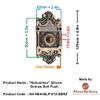 Adonai Hardware Nehushtan Decorative Brass Bell Push (Antique Brushed Nickel) view 2