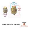 Adonai Hardware Nehushtan Decorative Brass Bell Push (Antique Brushed Nickel) view 3