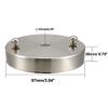 uxcell Retro Ceiling Light Plate Pointed Round Base Chassis Disc Pendant Accessories 97mmx20mm Silver Tone w Screw 3pcs view 3