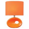 Lite Source LS-22315ORN Hennessy Table Lamp, 5" x 9" x 12.5",Ceramic, Fabric, Orange view 1