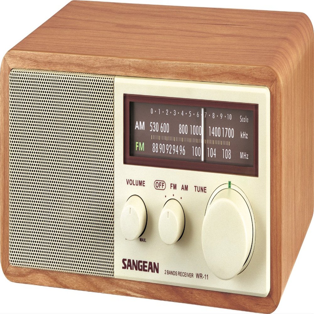 Sangean All in One AM/FM Radio with Large Easy to Read Backlit LCD Display
