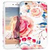 Imikoko iPhone 6s Case Cute iPhone 6 case Glossy Glitter Bling Floral Cover Flexible Soft TPU Slim Shockproof Protective Case for iPhone 6s/6 (flower 4) view 1