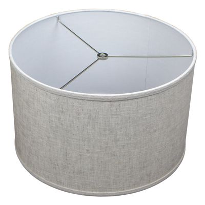 FenchelShades.com 16" Top Diameter x 16" Bottom Diameter 10" Height Lampshade USA Made (Designer Oatmeal)