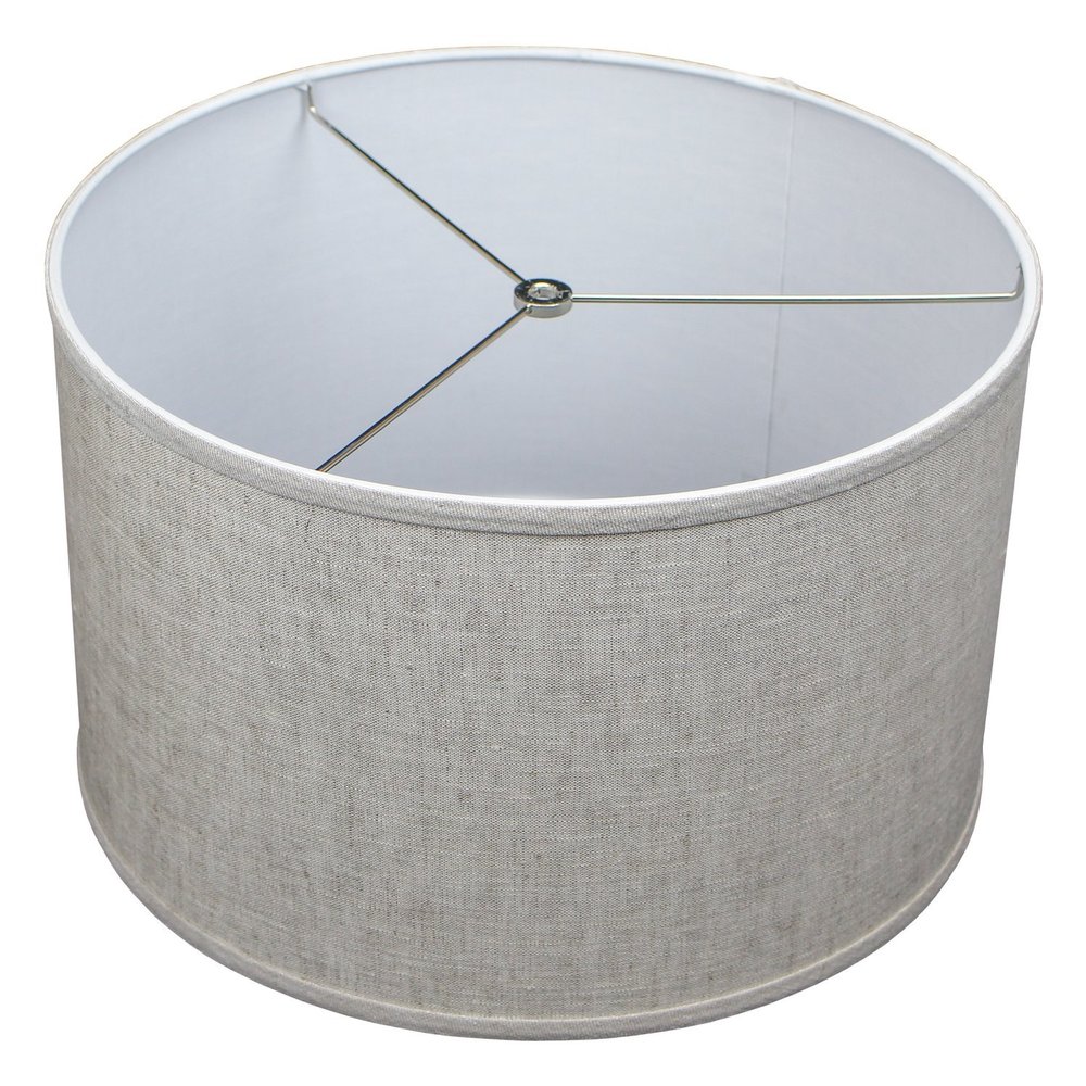 FenchelShades.com 16" Top Diameter x 16" Bottom Diameter 10" Height Lampshade USA Made (Designer Oatmeal)