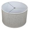 FenchelShades.com 16" Top Diameter x 16" Bottom Diameter 10" Height Lampshade USA Made (Designer Oatmeal) view 1