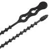 Gardner Bender 46-8BEADBK Beaded Cable Tie Wrap, 8 inch, 70 lb, Reusable, Adjustable Wire and Cord Management, 40 Pk, UV Resistant Black view 1
