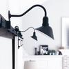 Sign Light Outdoor Angled Steel Shade Gooseneck Storefront Display | White view 3
