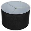 FenchelShades.com 16" Top Diameter x 16" Bottom Diameter 10" Height Lampshade USA Made (Designer Black) view 1