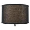 FenchelShades.com 16" Top Diameter x 16" Bottom Diameter 10" Height Lampshade USA Made (Designer Black) view 3