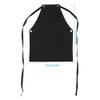 Fdit Black Waxed Heavy Duty Workshop Apron with Multi-Function Pockets, Cross-Back Straps, 25.59x33.07 Inch view 2