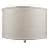FenchelShades.com 16" Top Diameter x 16" Bottom Diameter 10" Height Lampshade USA Made (Designer Natural) view 2