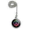 GRAPHICS & MORE Tie Dye Peace Sign Ceiling Fan and Light Pull Chain view 1