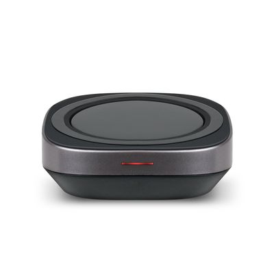AT&T WC100 Qi Certified 5W Fast Wireless Charger Desk Accessory Convertible with Flat And Stand Positions - Compatible with Samsung, Apple iPhone X, iPhone 8, and iPhone 8 Plus