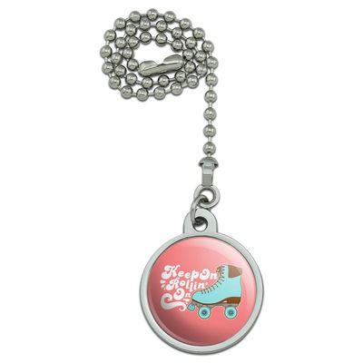 Roller Skates Derby Keep On Rolling Skating Ceiling Fan and Light Pull