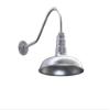 Vintage Barn Light 14 Inch Gooseneck Outdoor Gas Station | Galvanized view 1