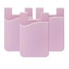 YWXTW Cell Phone Wallet, Silicone 3M Adhesive Stick-on Wallet for Card Pink view 1