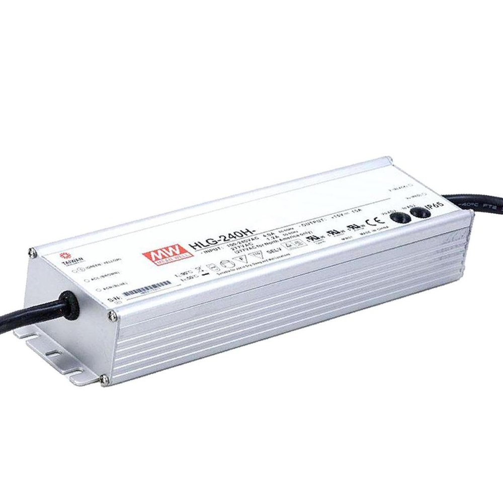 LED Driver 192W 12V 16A HLG-240H-12 Meanwell AC-DC SMPS HLG-240H Series MEAN WELL C.V+C.C Power Supply