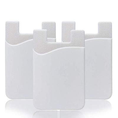YWXTW Cell Phone Wallet, Silicone 3M Adhesive Stick-on Wallet for Card