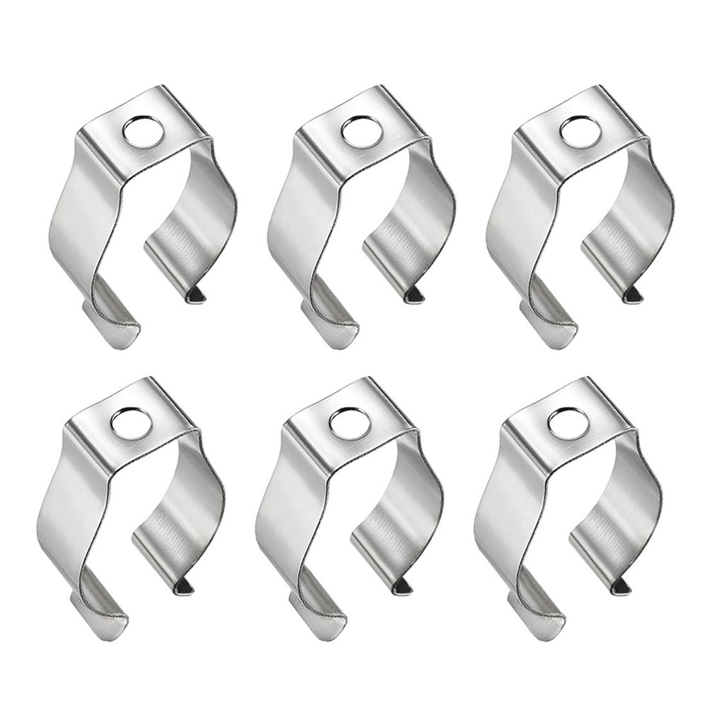 uxcell Pack of 6 T8 U Clips Holder Bracket Replacement Mounting Accessories