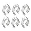 uxcell Pack of 6 T8 U Clips Holder Bracket Replacement Mounting Accessories view 1