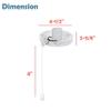 Aspen Creative 22001-21, One-Light Ceiling Fan Fitter Light Kit with Pull Chain, Painted White view 4