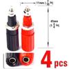 CESS Amplifier Terminal Connector Binding Post Banana Plug Jack Socket Panel/Chassis Mount Connectors - Length:1.8" (4 Pack) view 3