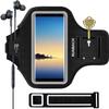 RUNBACH Armband for Galaxy Note 20/10+/9/8,Sweatproof Running Exercise Bag with Fingerprint Touch/Key Holder and Card Slot for Galaxy Note 20/10+/9/8(Black) view 1