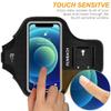 RUNBACH Armband for iPhone 13 Mini/12 Mini/11 Pro/iPhone X/XS,Sweatproof Running Exercise Gym Bag with Card Slot(Black) view 4