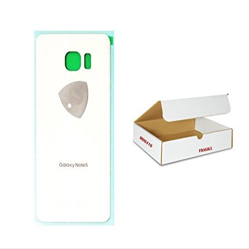 (md0410) Galaxy Note 5 White back door rear housing cover N920 replacement + adhesive + opening tool