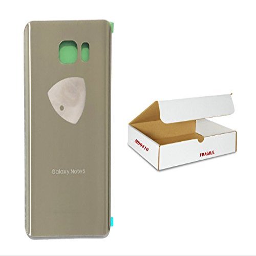 (md0410) Gold back door rear housing cover replacement Compatible Galaxy Note 5 N920 + adhesive + opening tool