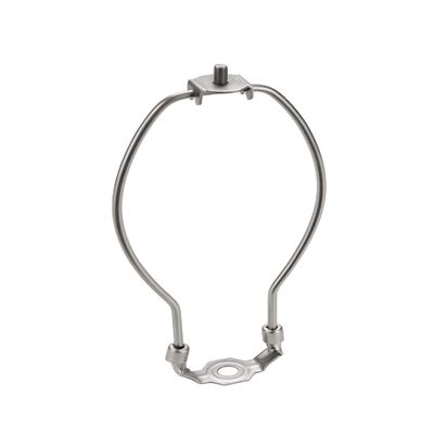 Aspen Creative 20002-2 8 1/2" Lamp Harp with Saddle in Satin Nickel Finish