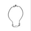 Aspen Creative 20002-2 8 1/2" Lamp Harp with Saddle in Satin Nickel Finish view 1