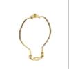Aspen Creative 20001-1 8" Lamp Harp with Saddle in Polished Brass Finish view 1