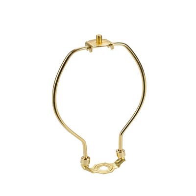 Aspen Creative 20002-1 8 1/2" Lamp Harp with Saddle in Polished Brass Finish
