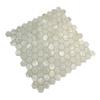 AFSJ Genuine White Hexagon Mother of Pearl Mosaic Tile for Bathroom Kitchen Wall Shower Backsplash(Pack of 6 Sheets) view 3